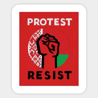 FREEDOM BELARUS PROTEST Sticker